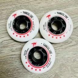 [72mm 76mm 80mm] roda de patinação da corrediça com dureza 90a, superfície geada pequena do plutônio durável do rosa roxo azul - Image 4