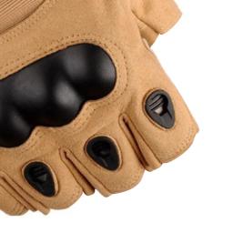 Hard Knuckle meio dedo luvas para homens, combate, caça, airsoft, paintball, sem dedos - Image 4