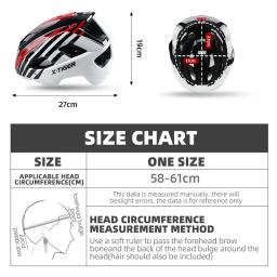 X-tigre-capacete de bicicleta integralmente moldado para homens e mulheres, capacete de fivela magnética, capacete de ciclismo ultraleve ao ar livre, capacete de bicicleta MTB - Image 6