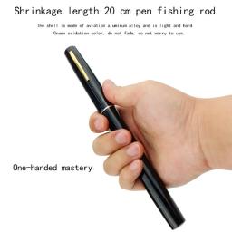Portátil Mini Pesca Rod, Ultraleve Pólo telescópico, bolso Rod Set, Acessórios De Pesca, Pen Tipo, Viagem - Image 4