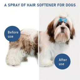 Spray desembaraçante para cães, condicionador antiestático, suprimentos de preparação para animais, sem lavagem, névoa de escovação, leave-in, dematting, 120ml - Image 5
