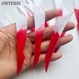 ONTFIHS-Turquia Natural penas para Archery Hunting, Sting Arrow, Fletching, Acessórios DIY, RW, 4 Polegada, 12pcs - Image 4