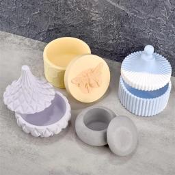 Caixa De Armazenamento De Concreto De Gesso Para DIY, Moldes De Silicone, Epóxi Vaso De Vela, Molde De Injeção De Resina, Artesanato, Decoração De Casa, Fazer Jóias - Image 1