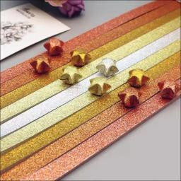 Tiras De Papel Glitter Stars, Decoração Lucky Star, Origami De Papel Dobrável, Mão De Artes, Decoração De Casa, 100 Folhas - Image 1