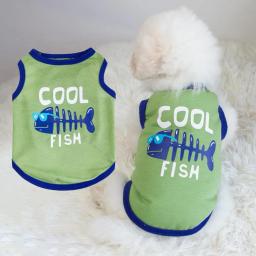 Regata para cães pequenos, Pet Vest com impressão de letras, Roupa fina para atividades ao ar livre, Verão, engraçado - Image 3