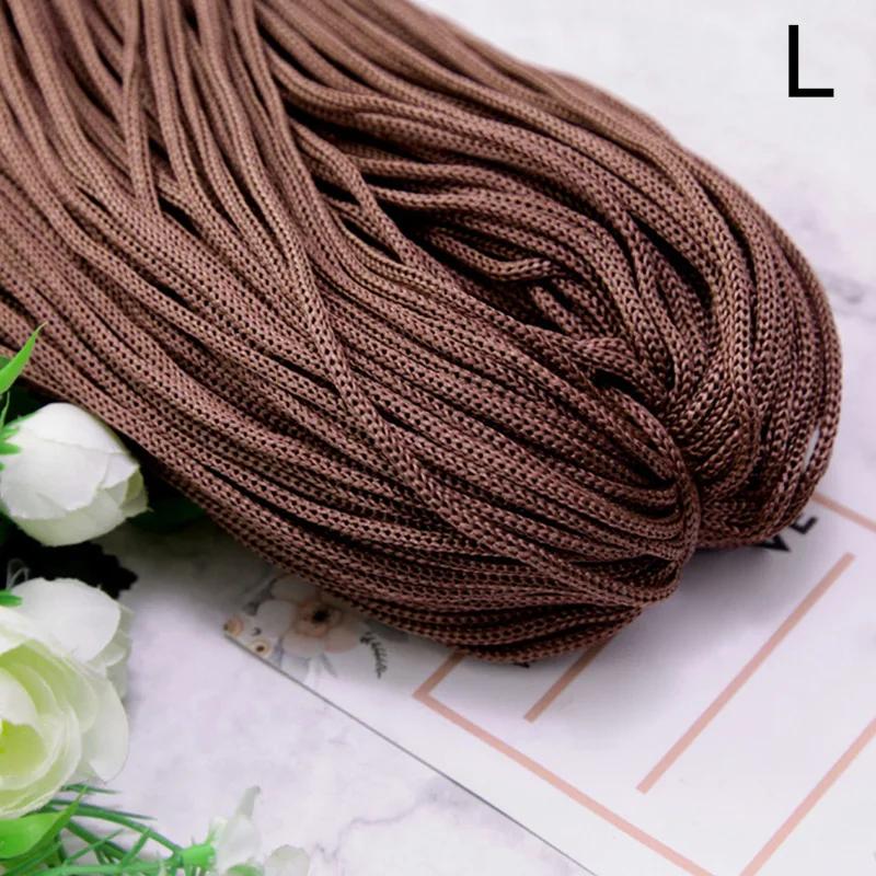 Nylon Cord Linha Macramé Corda para Knitting Mão, Crochet, Chapéu Tecido, Saco, Almofada Knit Fio Fio Fio, DIY Artesanato Artesanal, 200m, 3mm - Image 1