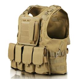 Camuflagem Caça Vest, Combate Colete De Segurança, colete tático, CS Jogo, Airsoft Assalto, Equipamento ao ar livre - Image 1