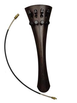 Full Size Profissional Violoncelo Tailpiece com Corda Gut, Fibra De Carbono, Madeira De Ébano, Rosewood Violoncelo Acessórios, 4/4 - Image 4