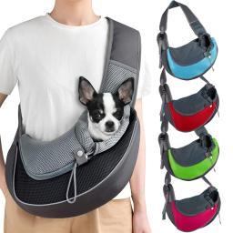 Pet Transportadora Mochila para Gato e Cão, Travel Tote, Bolsas de Ombro, Mesh Sling, Carry Pack, Pet Carrying Supplies, Crossbody Bag - Image 1