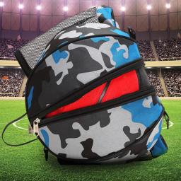 Forma redonda basquete mochila esportes sacos de treinamento futebol bola vôlei fitness armazenamento ginásio pacote saco - Image 5