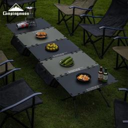 T-510 liga de alumínio igt mesa tática acampamento rack armazenamento piquenique ao ar livre mesa dobrável portátil - Image 3