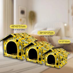 Abrigo impermeável dobrável para animais, casa dobrável para cães e gatos ao ar livre, Villa Tent para Pet - Image 3