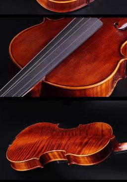 Viola profissional com Bow Foam Case, avermelhado Brown Bege, 100% Handmade Verniz, Frete Grátis, 15 ", 15.5", 16" - Image 3