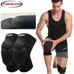 1 par thicked futebol vôlei esportes radicais esqui joelheiras de fitness apoio joelho ciclismo joelho protetor joelheira - Image 1
