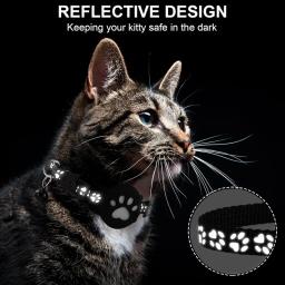 Rastreador de localização para cães e gatos pequenos, coleira reflexiva para animais de estimação com fivela de segurança, mini dispositivo rastreador para cachorros, compatível com ios - Image 6