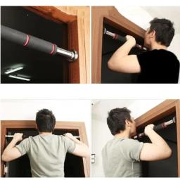 Barra fixa horizontal de porta, ajustável, para exercícios de elevação até a altura do queixo, treino de musculação, em casa ou academia, suporta até 200kg - Image 4
