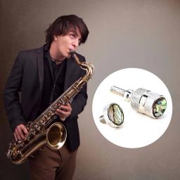 Saxofone pescoço receptor, aperto anexar parafuso, instrumentos de sopro acessórios, curvo, fixo - Image 1