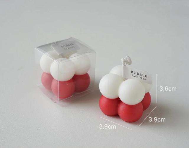 Vela Pequena em Formato de Cubo com Perfume, Ideal para Decoração de Quartos e Eventos Memoráveis como Casamentos