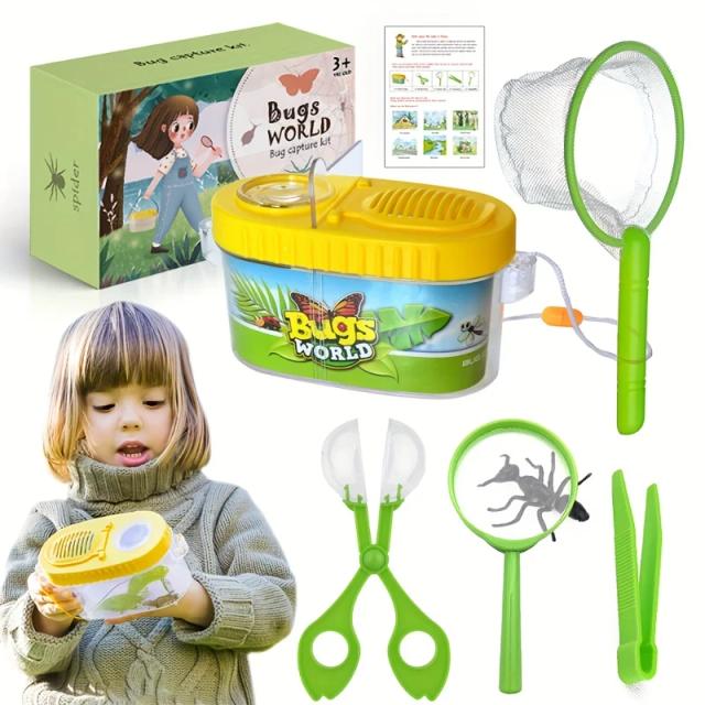 Kit de Aventura ao Ar Livre para Crianças: Camping, Captura de Insetos e Exploração da Natureza - Presente Educativo para Meninos e Meninas