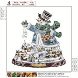 DIY Kit Pintura Diamante para Crianças, 5D Decoração de Pedras Preciosas, Forma Especial, Broca Parcial, Presente de Natal - Image 2