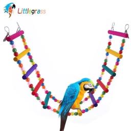 Swing Chewing Training Toys Set para Papagaio Pequeno, Rede Pendurada, Gaiola de Sino, Brinquedos de Perch com Escada, Pet Supplies, 1Pc - Image 3