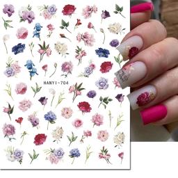 3d adesivos para nail art, adesivos com design de frutas, peônia, magnólia, flores, sliders adesivos, rosa, decoração para manicure, primavera - Image 5