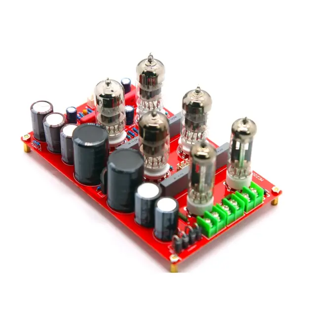 Preamplificador HiFi para Áudio em Casa com Tubo Eletrônico, Placa DIY e Amplificador 6Z4 e 6N3 6H3N