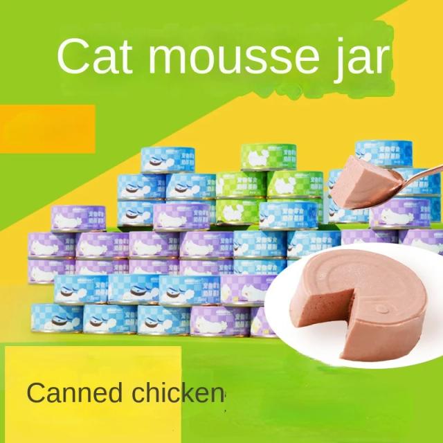 Carne Fresca Enlatada e Petiscos Húmidos para Gatos e Gatinhos Adultos - Suplemento Nutricional Saboroso