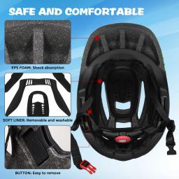 Capacete Integral Destacável para Crianças, Segurança Esportiva, Bicicleta, Equipamento de Proteção, Ciclismo, Skate, Rolo, Patinação, Scooter - Image 4