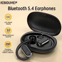 Fone de ouvido sem fio bluetooth fone inteligente toque ajustável esportes à prova dwaterproof água estéreo música para todos os smartphones - Image 4