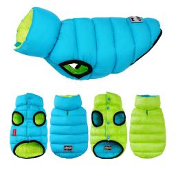 Roupas para cães de inverno reversível à prova dreversible água colete para animais de estimação jaqueta de pouco peso quente roupas para cães pequenos médio grande - Image 1