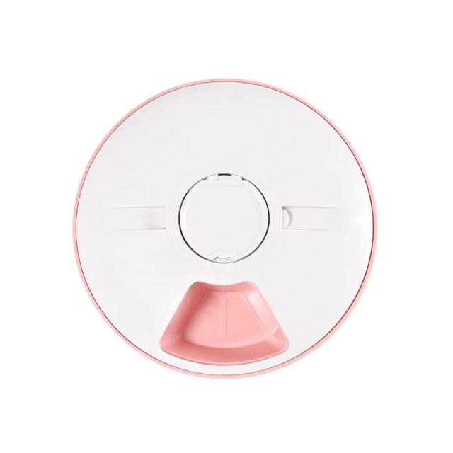 Alimentador Automático Elétrico para Cães e Gatos com 6 Refeições, Sincronismo Redondo e Função de Alimentação 24 Horas
