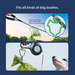 Suporte de sacola para op de cachorro, acessório com clipe, que traction bolsas, corda de tração, ideal para limpeza, animais de estimação e gato, 1 unidade - Image 4