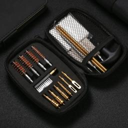 21 pçs kit de limpeza de arma tática universal para pistola rifle escova ferramenta para.22/.38/9mm/.40/.45 calibre caça acessórios - Image 6