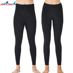 Calças de neoprene para homens e mulheres, calças de mergulho premium, jaqueta subaquática Split, 2mm - Image 4