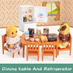 Conjunto de móveis para casa de bonecas, brinquedos para crianças, acessórios para casa de boneca em miniatura, brinquedos para meninos, meninas e crianças com cozinha - Image 5