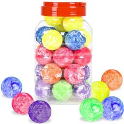1 pçs grande bola de borracha saltitante 55mm basquete glitter mármore balle rebondissante crianças festa goodie presente saco enchimentos - Image 2
