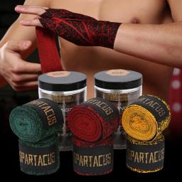 2 pçs 3m/5m boxe bandagem tecido de lã alta estiramento mão fita pulso esportes equipamentos de proteção para boxe luta livre sanda mma - Image 1