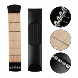 YOUZI-portátil Pocket Guitar para iniciantes, guitarra acústica, 6 Fret, Chord Practice Tool, Fingerering Training - Image 2