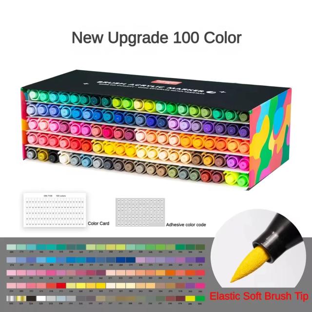 Tinta Acrílica em 12/60 Cores para Caligrafia, Graffiti e Projetos DIY - Canetas e Marcadores para Arte em Papelaria e Madeira