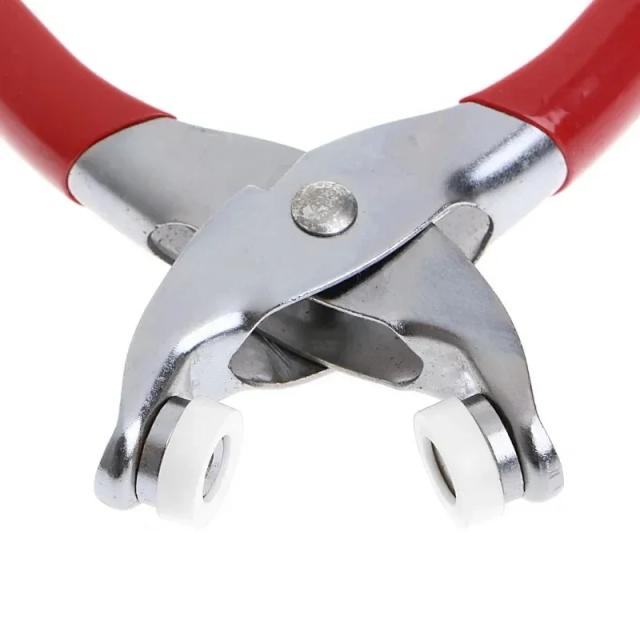 Conjunto de Ferramentas para Costura em Metal: Anéis Prong, Botões Pressão e Alicate Clip para DIY - 100 Peças de 9,5 mm