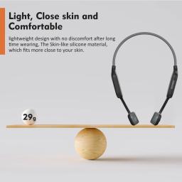 Headset sem fio Bluetooth com microfone, fone de ouvido condução óssea, impermeável, corrida esporte, exercícios, clássico DG08, BT 5.3, 2022 - Image 6