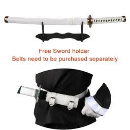 Anime Zoro Katana Cosplay Espada, Cosplay Armas, Brinquedo De Madeira, Enma, Roxo, Yubashiri, Presentes de Halloween, Unisex, 80cm, 31.5" - Image 6