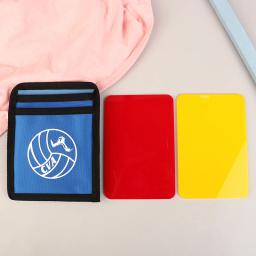 Cartão do árbitro do voleibol do CVA, cartões vermelhos e amarelos, tamanho oficial 10x15cm, equipamento de penalização designado para o fósforo - Image 3