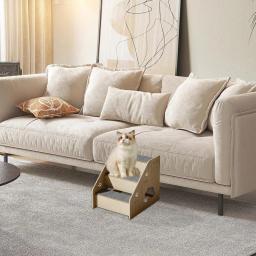 Escadas de espuma de memória antiderrapante para cães pequenos, rampa do sofá do gato, escada do filhote de cachorro, suprimentos do cão, 2 ou 3 etapas - Image 2