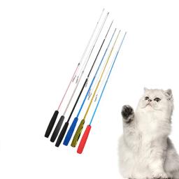 Telescópica três seções Pet Cat Stick, suprimentos engraçados sem cabeça de gato - Image 3