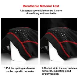 X-tiger-roupa interior masculina de ciclismo, shorts com almofada de gel 5d, respirável, antiderrapante, para mtb e bicicleta de estrada - Image 5