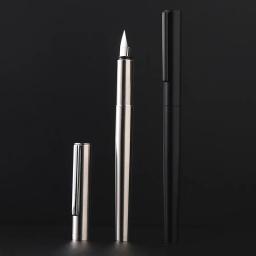 Jinhao 35 caneta tinteiro luxo elegante todo em aço/preto fosco corpo ef/f nib caligrafia caneta de tinta escola material de escritório papelaria - Image 6