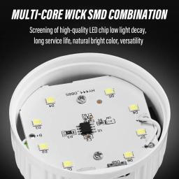 Super brilhante led luz de acampamento recarregável lanterna led ao ar livre lanterna portátil com gancho portátil e 3 modos iluminação - Image 2