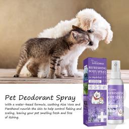 Desodorante de óleo de lavanda para animais, remove odor, desodorizante para cães, limpeza de fezes, suprimentos para cães fedorentos, 50ml - Image 2